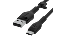 BELKIN Kabel BoostCharge USB-A do USB-C silikonowy 3m, czarny CAB008bt3MBK - 733218 - zdjęcie 3